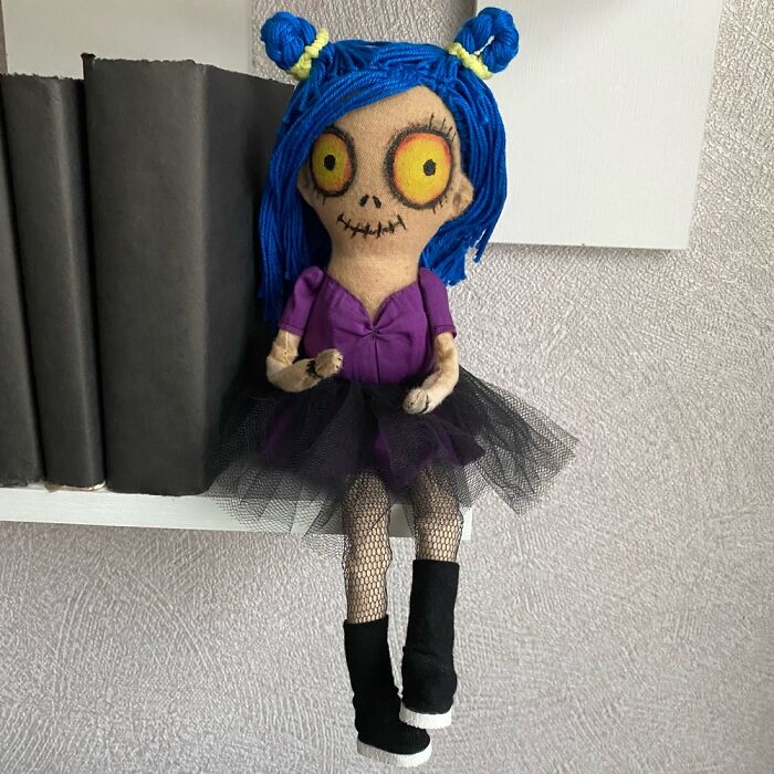 Creepy Cute Doll . Halloween Shelf Decor Creepy Cute Doll . Halloween Shelf Decor