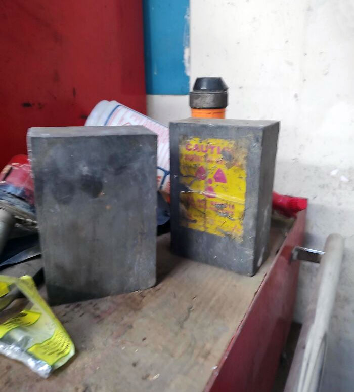 We Have 2 Blocks Of Encased Depleted Uranium Where I Work