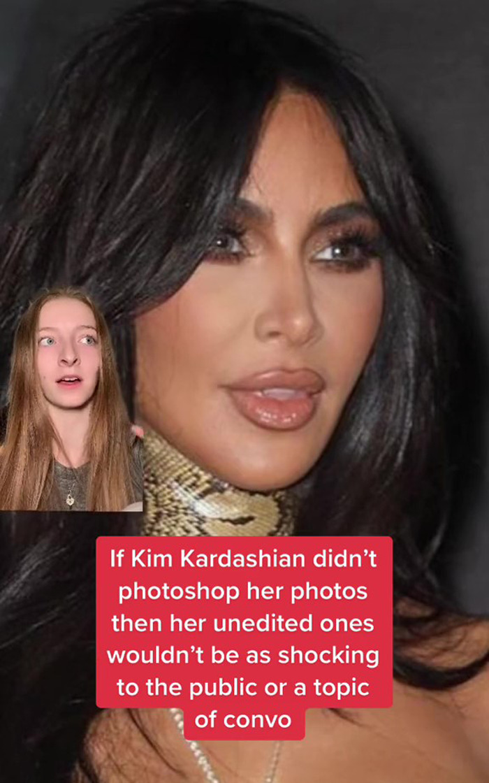 People Comparing Instagram To Reality After Realizing How Different Kim Kardashian Looks In Unedited Pictures