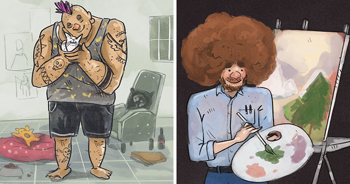 I Don’t Include Enough Men In My Art So I Participated In The Manly March Art Challenge 2021 (30 Pics)