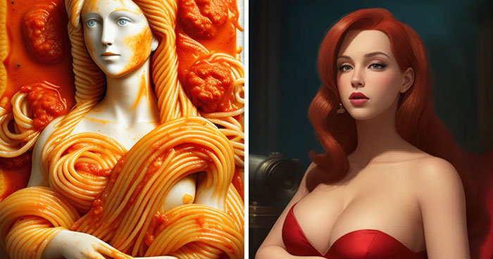 The Enigmatic Smile Of Mona Lisa Reimagined And Recreated By AI Generator (40 Pics)