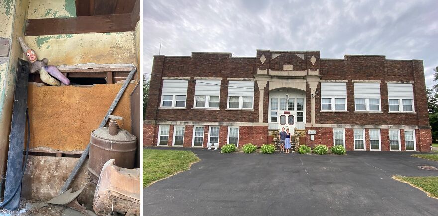We Bought An Old Grade School And Are Turning It Into Our Home, Here's Some Wild Stuff We Found Inside