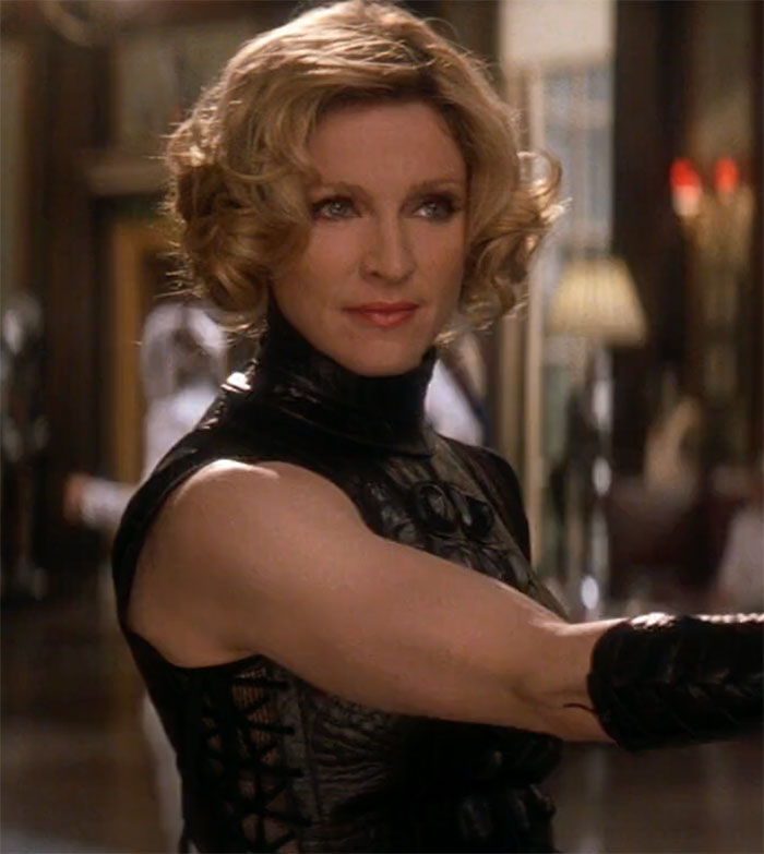 Madonna standing and looking in movie Die Another Day