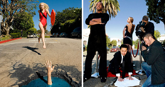 The Art Of Potholes: These Artists Turned ‘Urban Blemishes’ Into Creative Photo Opportunities (20 Pics)