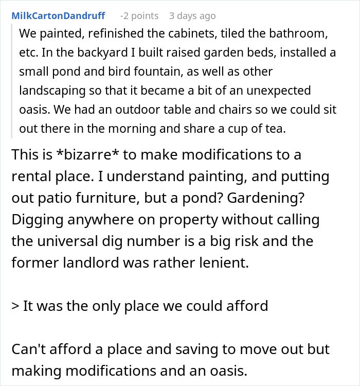 New Landlord Demands Tenants Restore The Garden To Its Original State, Loses It When He Sees It's Now Just A Patch Of Dirt New Landlord Demands Tenants Restore The Garden To Its Original State, Loses It When He Sees It's Now Just A Patch Of Dirt