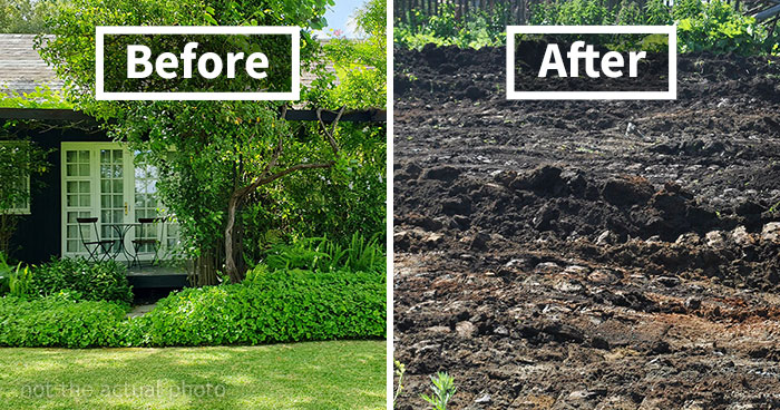 New Landlord Demands Tenants Restore The Garden To Its Original State, Loses It When He Sees It’s Now Just A Patch Of Dirt