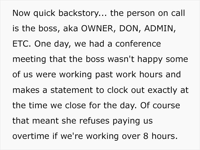 Employees Stop Getting Paid For Overtime, Boss Is Flabbergasted They Won't Help Her After Hours