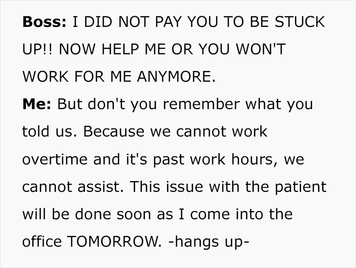 Employees Stop Getting Paid For Overtime, Boss Is Flabbergasted They Won't Help Her After Hours