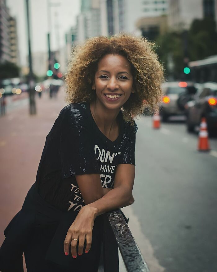 Smiling Person In The Street 