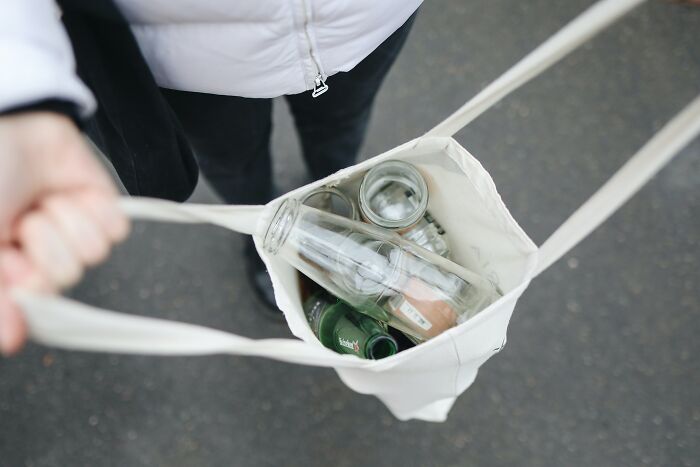 Glass Bottles In Bag 