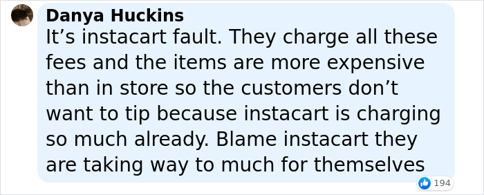 Instacart Driver Urges Other Drivers To Skip Orders That Don’t Tip, And The Internet Has Thoughts Instacart Driver Urges Other Drivers To Skip Orders That Don’t Tip, And The Internet Has Thoughts