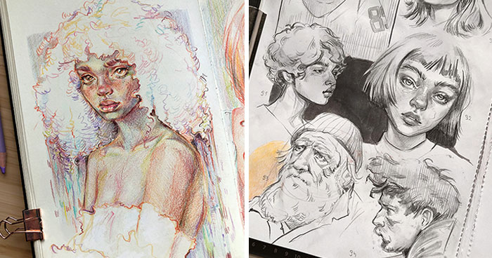 I Draw Portraits Of People And Movie Characters In My Sketchbook, And Here Are 32 Of My Best Works