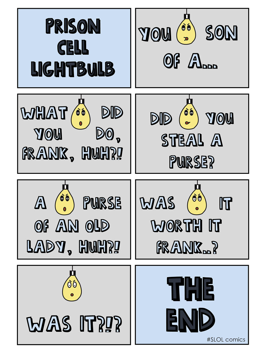 I Create Comics Form A Perspective Of A Lightbulb