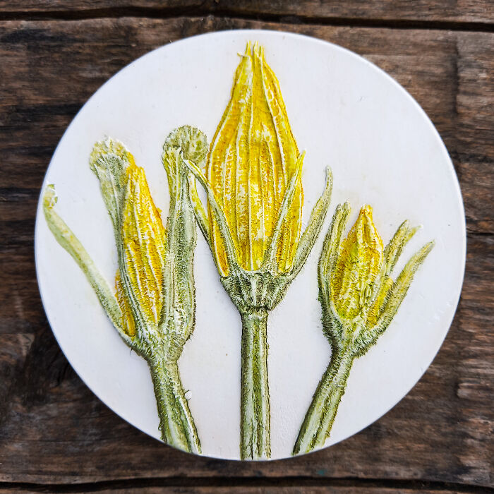 Botanical Wall Art With Pumpkin Leaves (11 Pics)