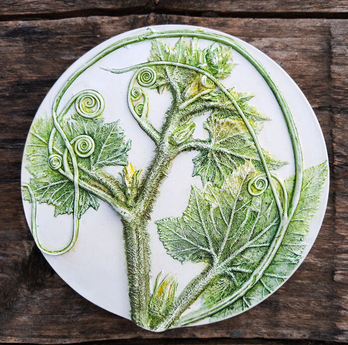 Botanical Wall Art With Pumpkin Leaves (11 Pics)