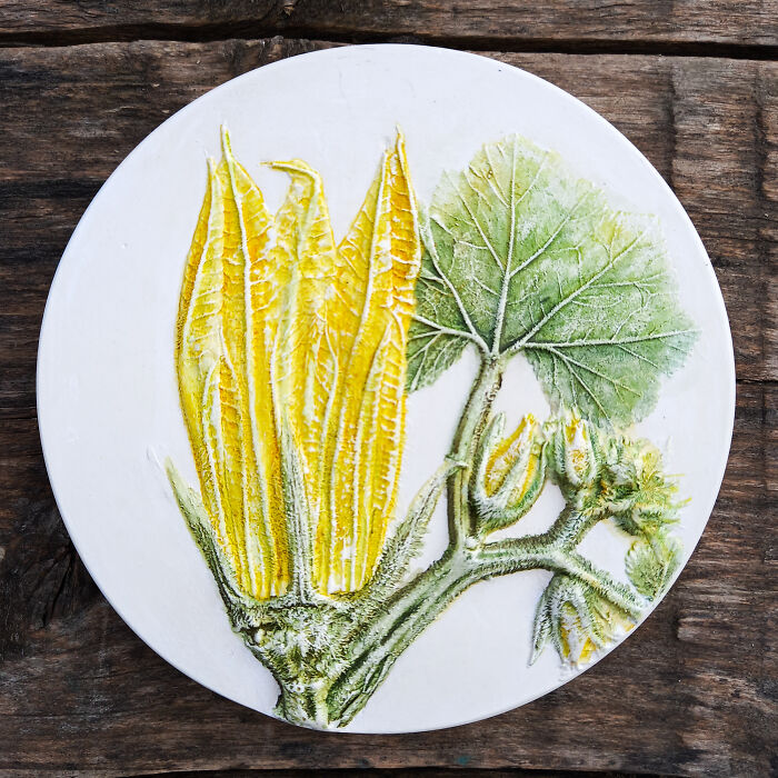 Botanical Wall Art With Pumpkin Leaves (11 Pics)