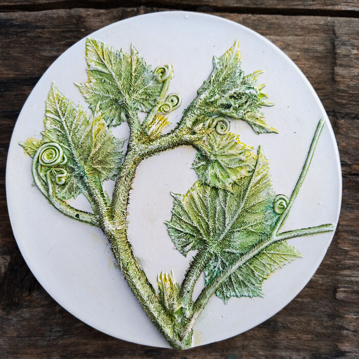 Botanical Wall Art With Pumpkin Leaves (11 Pics)
