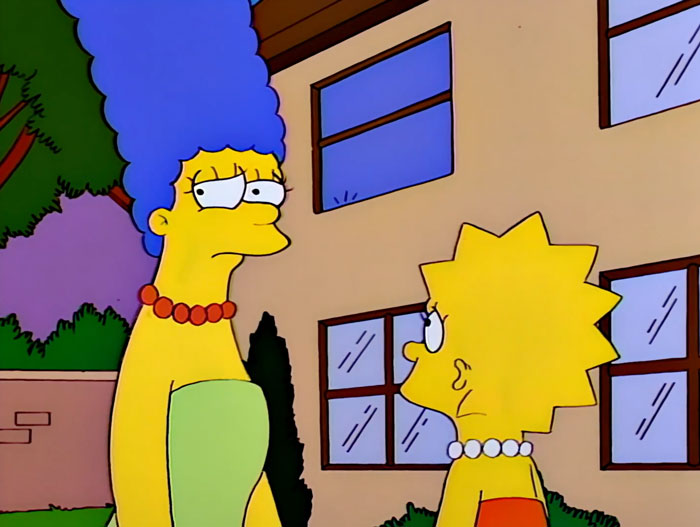 Marge and Lisa talking 