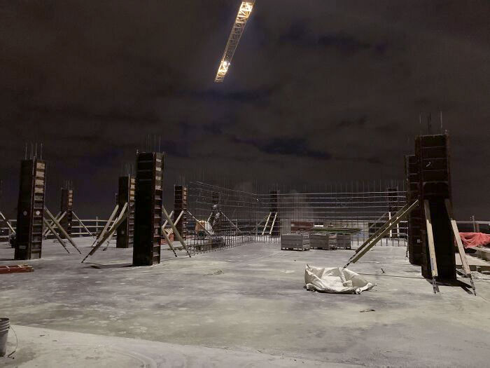 Construction Site On A Skyscraper Looks Like The Final Boss Level