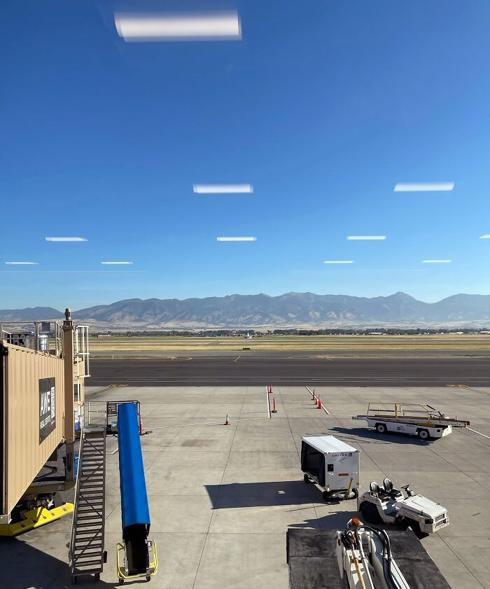 The Terminal Lights Look Like Minecraft Clouds