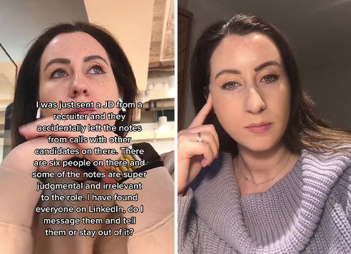 Woman Who Accidentally Received Recruiter’s Notes About Other Candidates Wonders Whether She Should Contact Them