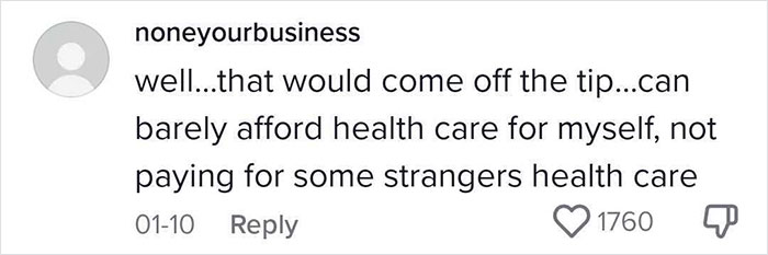 Woman Notices An "Employee Health" Charge On Her Bill, Learns She's Paying For Staff's Healthcare And Is Majorly Confused Woman Notices An "Employee Health" Charge On Her Bill, Learns She's Paying For Staff's Healthcare And Is Majorly Confused