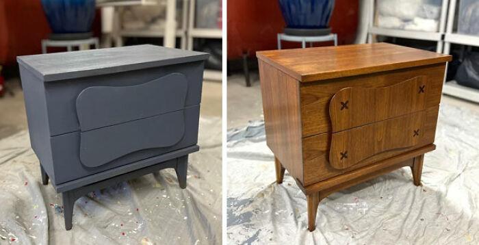 Saved At $30 Bassett Mid-Century Nightstand