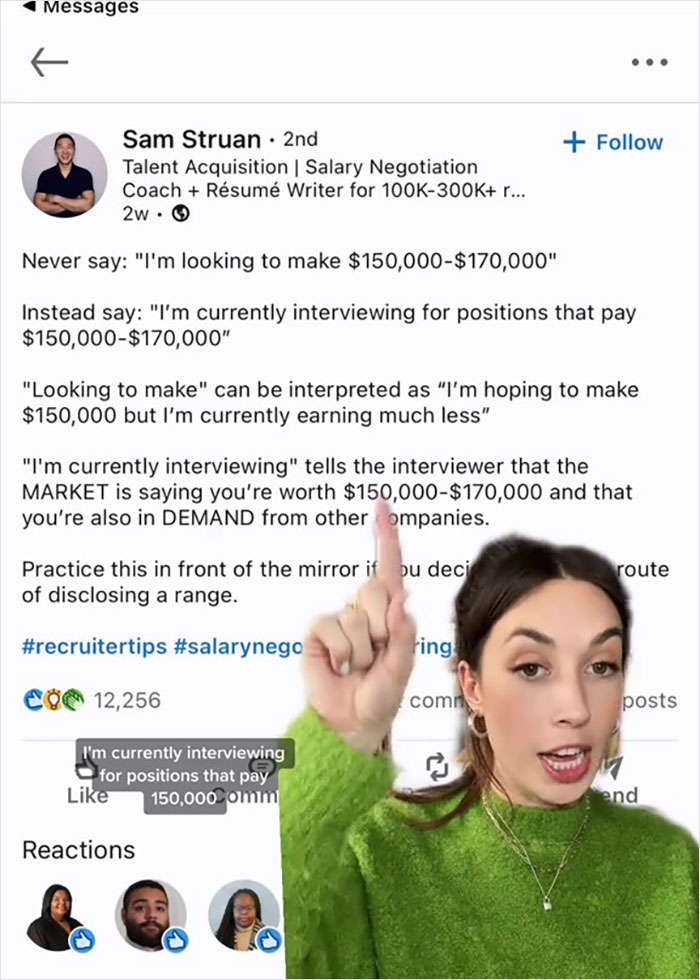 LinkedIn Post Goes Viral For Pointing Out That How You Phrase Your Salary Expectations Gives A Different Impression To The Recruiter LinkedIn Post Goes Viral For Pointing Out That How You Phrase Your Salary Expectations Gives A Different Impression To The Recruiter