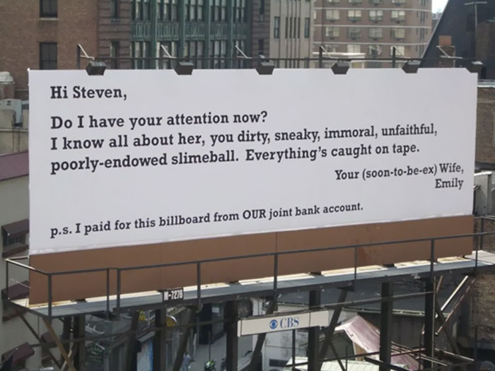 This Soon-To-Be-Ex Wife Went Big