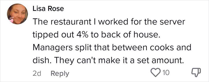 Waitress Is Heartbroken Over Unfair System Making Her Give Up More Tips To Cooks Than She Takes Herself