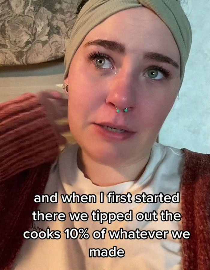 Waitress Is Heartbroken Over Unfair System Making Her Give Up More Tips To Cooks Than She Takes Herself