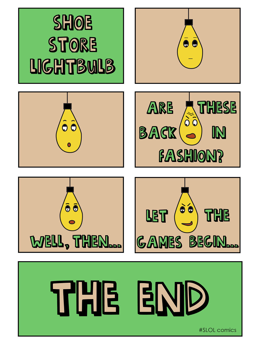 I Create Comics Form A Perspective Of A Lightbulb