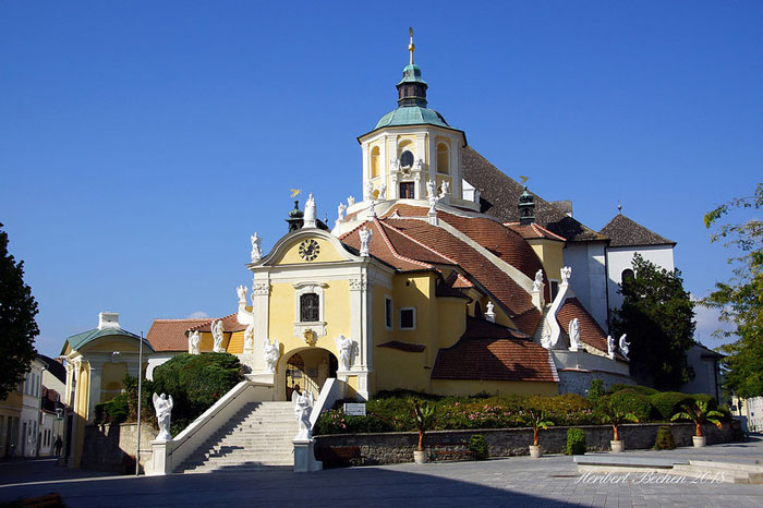 Unique and colorful church 