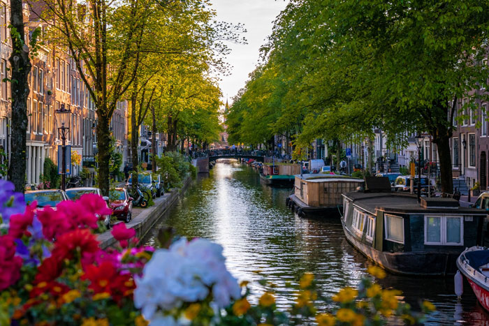 Photo of canal with boats