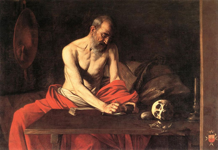 Saint Jerome Writing painting by Caravaggio