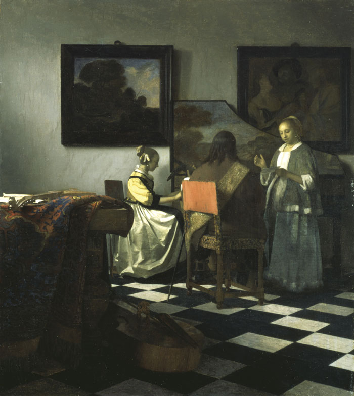 The Concert painting by Johannes Vermeer