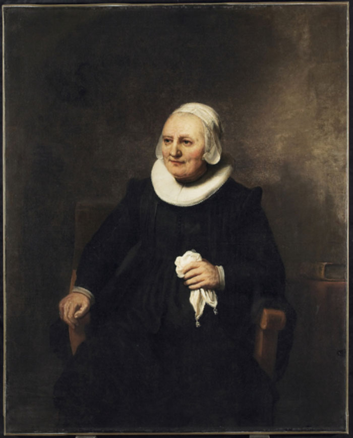 Portrait of a Seated Woman With a Handkerchief painting by Carel Fabritius