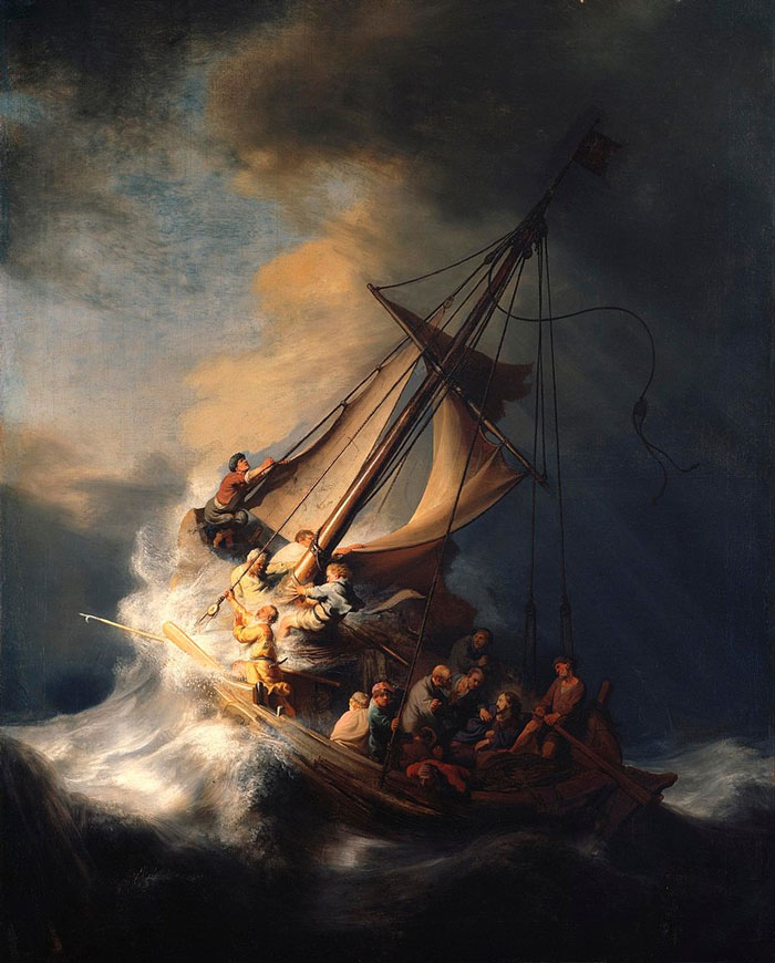 The Storm on the Sea of Galilee painting by Rembrandt