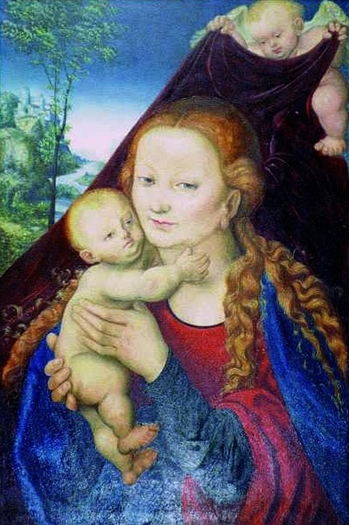 Sulmierzyce Madonna painting by Lucas Cranach the Elder