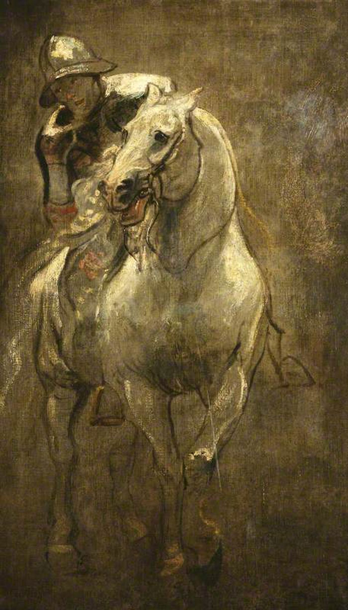 A Soldier on Horseback painting by Anthony Van Dyck