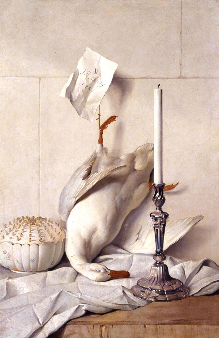 The White Duck painting by Jean-Baptiste Oudry