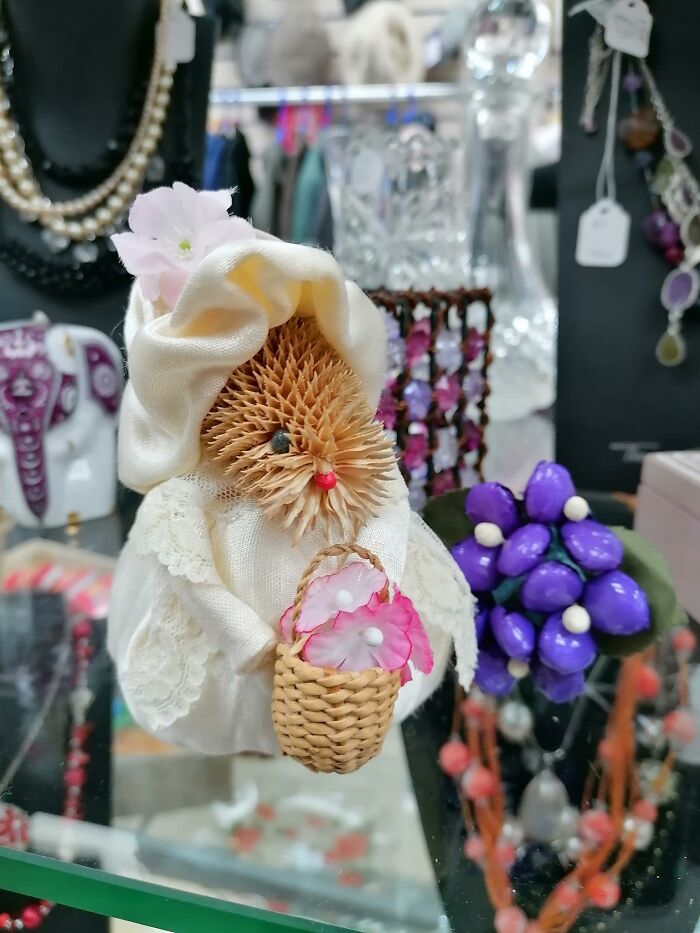 This Little Beauty With A Face Made From A Thistle Can Be Yours For Only £3. Found In Llandudno, British Heart Foundation Shop... I Think