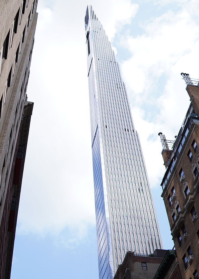 Picture of Steinway Tower near other buildings