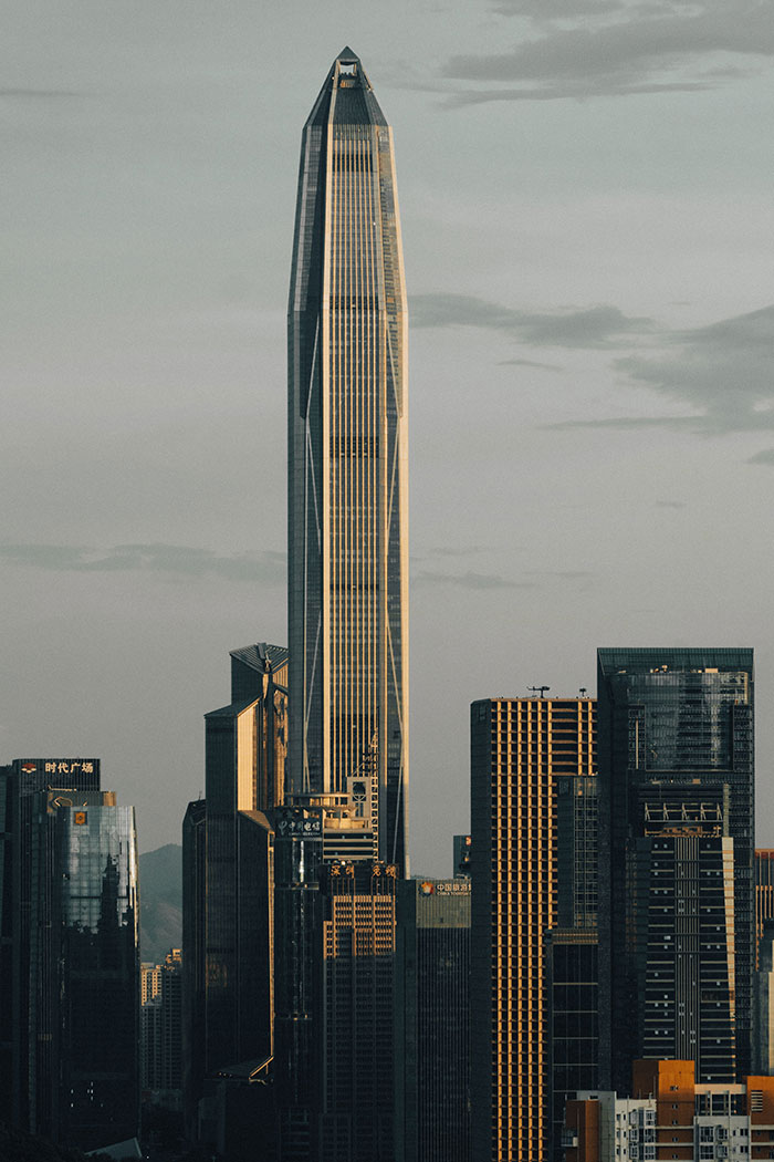 Picture of Ping An Finance Center near other buildings
