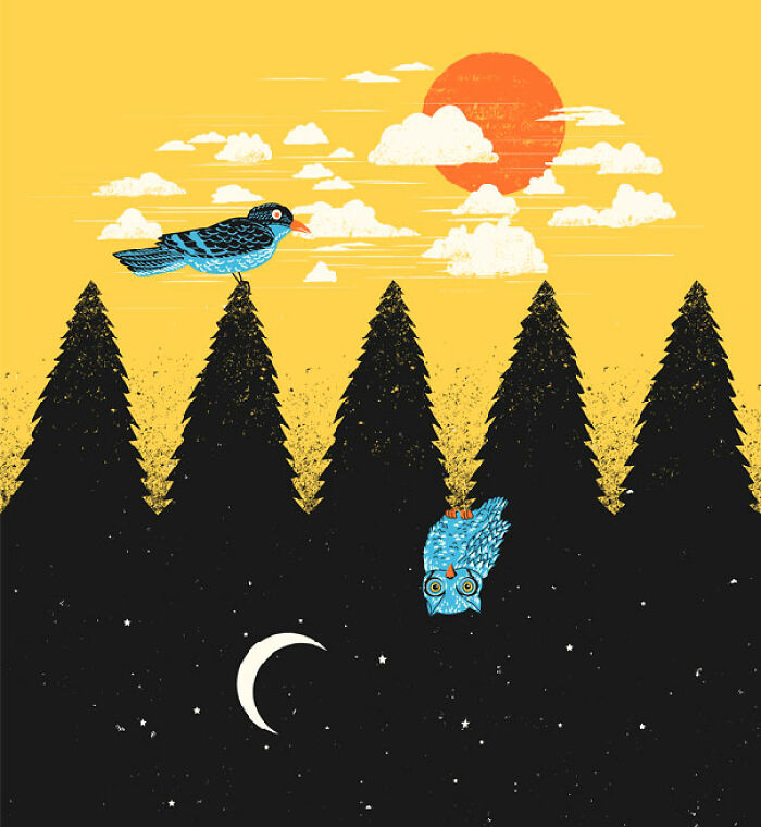 30 Clever Illustrations By Tang Yau Hoong That Make Use Of Negative Space