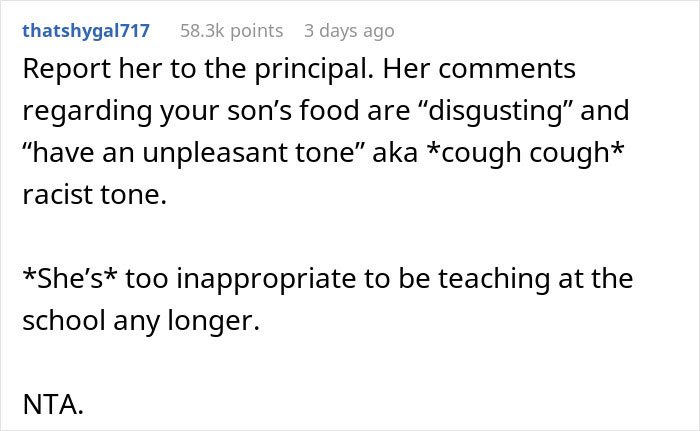 Mom Is Shocked When Teacher Calls Her To Say The Lunches She Gives Her Son Are "Inappropriate"