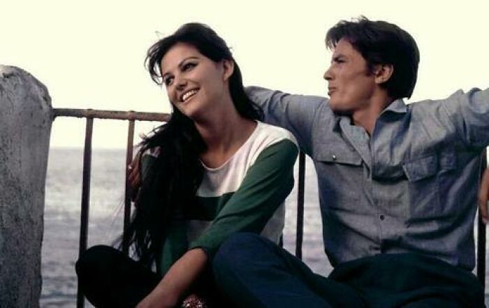 Claudia Cardinale And Alain Delon