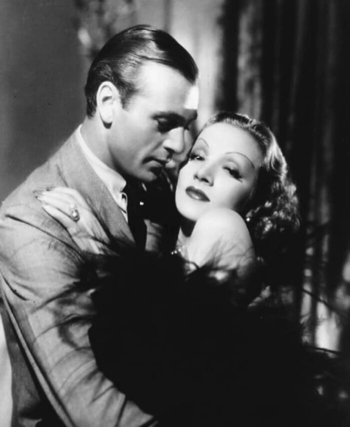 Gary Cooper And Marlene Dietrich In A Publicity Photo For Desire (1936)