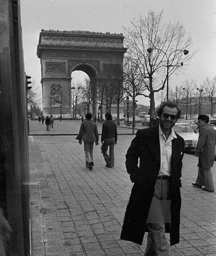 Jack Nicholson In Paris In 1975
