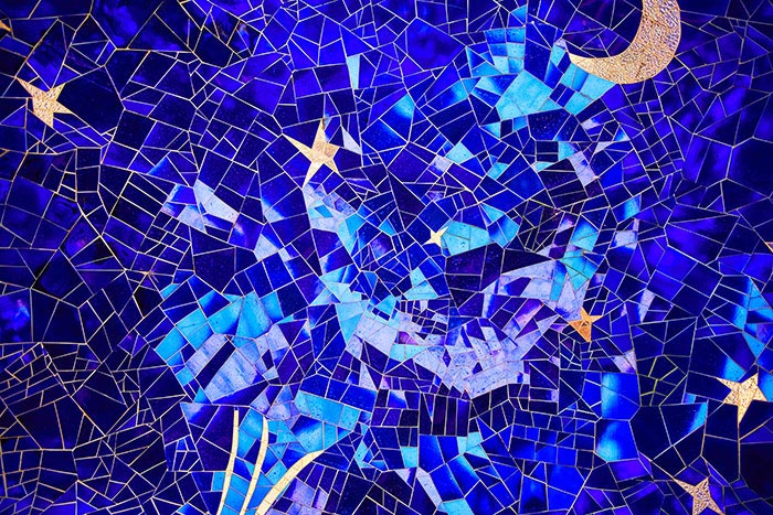 Blue mosaic